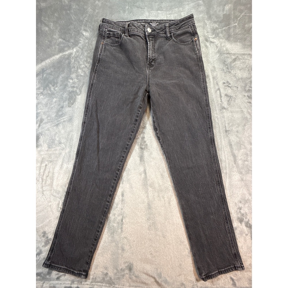Old Navy Womens High Rise Vintage Slim Jeans Black Moon Sz 6 Secret Smooth Denim